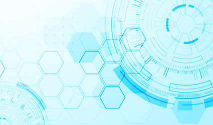 abstraction on the theme of tech circles vector image