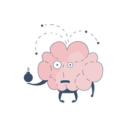 Exploding Brain Character vector image