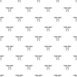 flying robot pattern seamless vector image