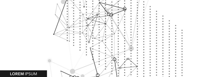 Molecular Network Abstract Background vector image