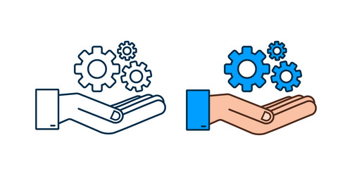 system software update or upgrade concept vector image