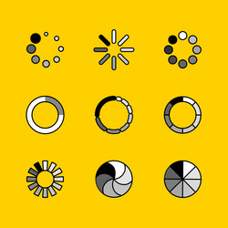 design mouse cursor set isolated on white vector image
