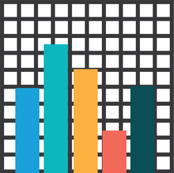 statistic graph report vector image