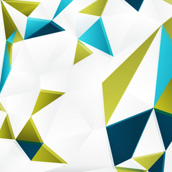 background with color triangles vector image