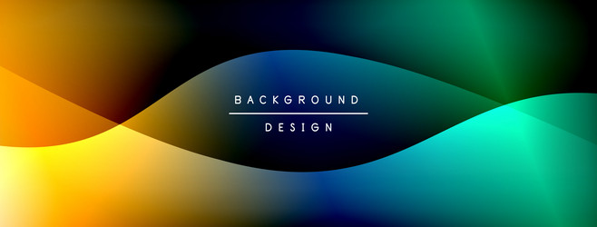 bright rainbow style color gradient with curve vector image