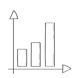 scheme graph in doodle style infograph vector image