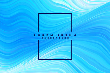 Blue smooth waves abstract background Royalty Free Vector