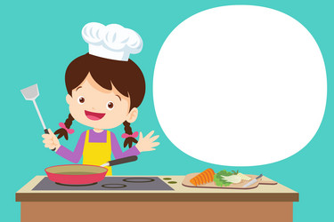 Chef Cooking In Kitchen Clipart Borders
