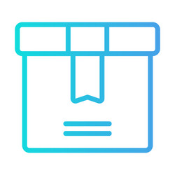 package icon in gradient style for any projects vector image