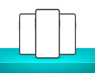 icon with blue mobile ui and ux design on red vector image