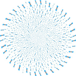 lock blockchain cycle circle vector image