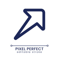 send message pixel perfect linear ui icon vector image