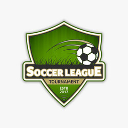 Soccer Logo Template - Football Emblem Vector Image