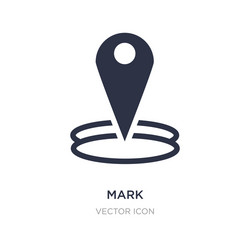 mark icon on white background simple element from vector image