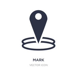 Mark icon on white background simple element from vector