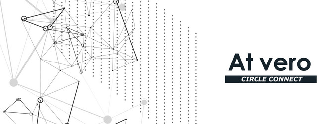 modern abstract pattern with molecules connect vector image