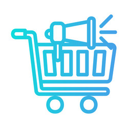 promotion icon in gradient style for any projects vector image