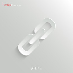 Linked Icon - Web Connection vector image