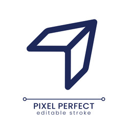 share and repost pixel perfect linear ui icon vector image