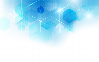 Abstract Technology Hexagon Pattern vector image