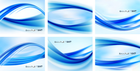 Fluid Wave Patterns vector image