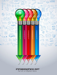 infographic layout for brainstorming concept vector image