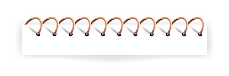 notebook binder spiral wire on journal Vector Image
