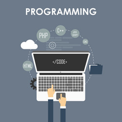 programming and coding vector