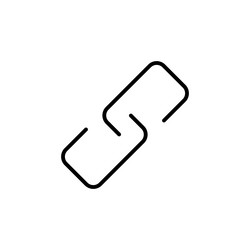 Link icon set hyperlink chain symbol Royalty Free Vector