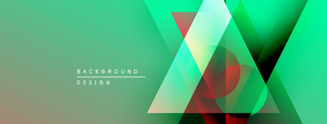 abstract geometric shapes overlap creating vector image