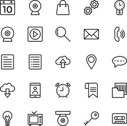 Web & Mobile UI Icons Collection vector image