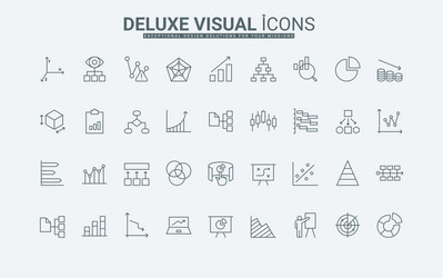 data analysis graphs with up and down arrow vector image
