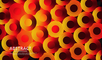 abstract wave lines and round shapes background vector image