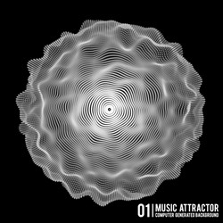 music background big data particle flow vector image
