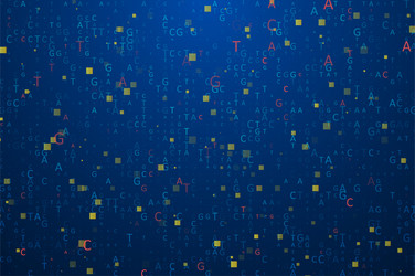 big genomic data visualization vector image