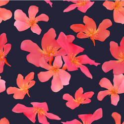 seamless pattern with isolated tropical red vector image