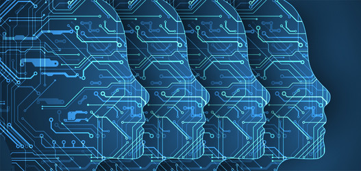 abstract background on the theme of artificial vector image