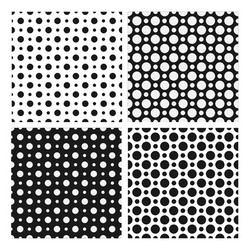 Dotted Circle Patterns vector image
