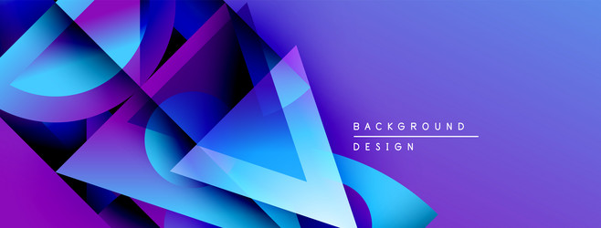 abstract geometric shapes overlap creating vector image
