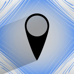 map pointers flat modern web button vector image