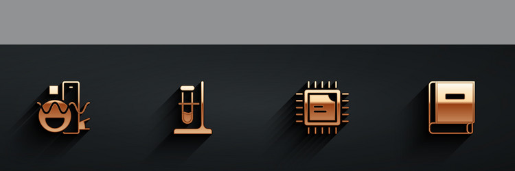 set basic geometric shapes test tube flask vector image