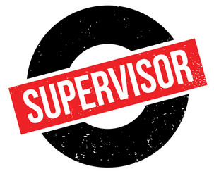 Supervisor rubber stamp Royalty Free Vector Image