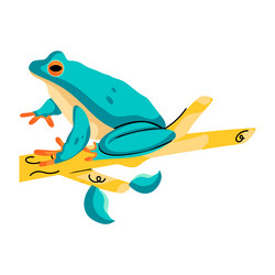 Tree frog Royalty Free Vector Image - VectorStock