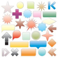 Web UI Elements Pack vector image