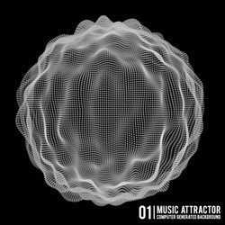music background big data particle flow vector image
