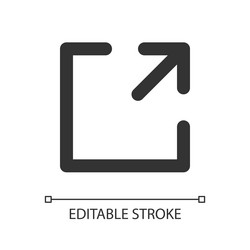 resize pixel perfect linear ui icon vector image