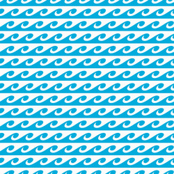 wave pattern sea water seamless curls wavy surfs vector