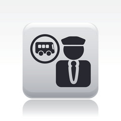 bus driver icon vector