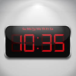 Digital Clock Display vector image