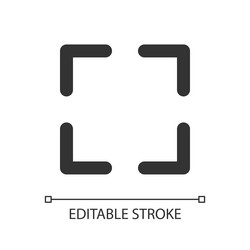 full screen pixel perfect linear ui icon vector image